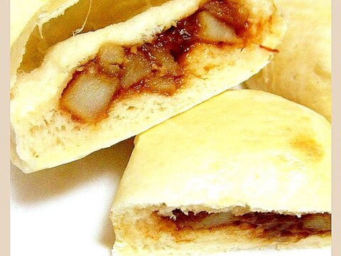 白パンでカレーパン